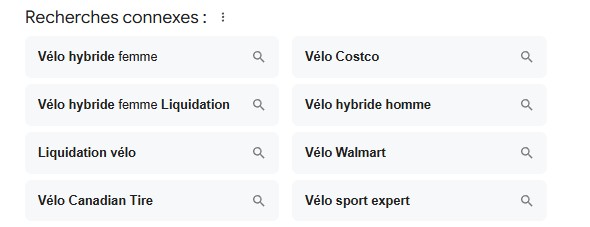 Les recherches connexes de Google sont un vivier d'informations pertinentes pour répondre aux intentions de recherche des internautes. 