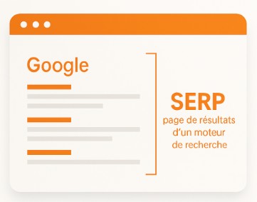 C’est ce que l'on appelle le SERP = la page de résultats d'un moteur de recherche. 